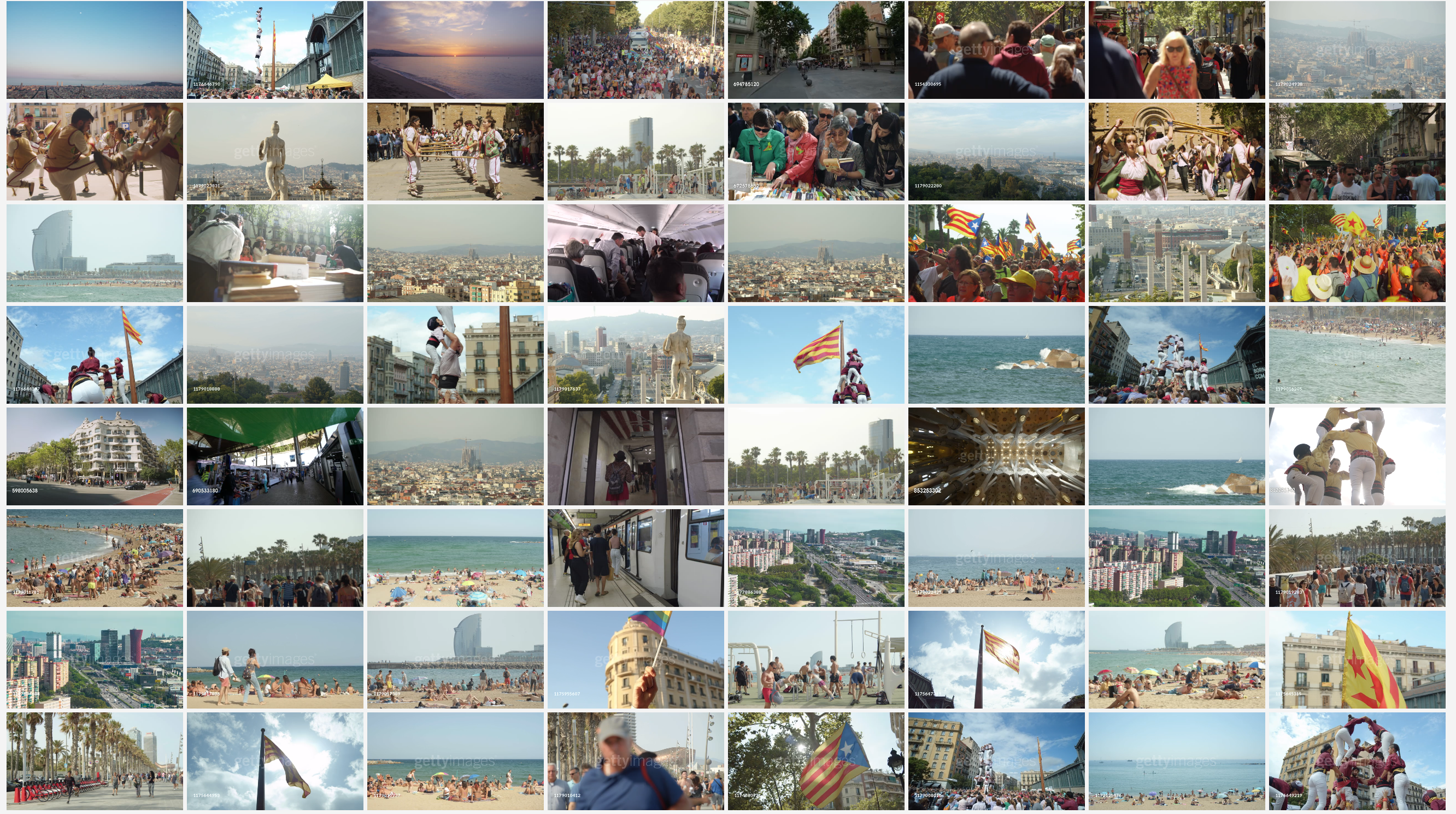 Barcelona b-roll video stock footage establishing shot clip to buy